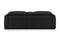 Valencia Carmen Leather Loveseat Dual Recliner with Console Lounge, Black
