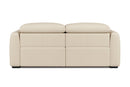 Valencia Carmen Leather 79.5" Loveseat with Dual Recliner Sofa, Beige