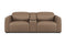 Valencia Carmen Leather Loveseat Dual Recliner with Console Lounge, Brown