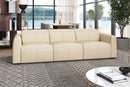 Valencia Carmen Leather Three Seats with Dual Recliner Sofa, Beige