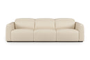 Valencia Carmen Leather Three Seats with Dual Recliner Sofa, Beige