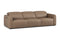 Valencia Carmen Leather Three Seats with Dual Recliner Sofa, Brown