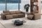 Valencia Carmen Leather Three Seats with Dual Recliner Sofa, Brown