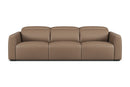 Valencia Carmen Leather Three Seats with Dual Recliner Sofa, Brown