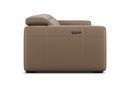 Valencia Carmen Leather Three Seats with Dual Recliner Sofa, Brown