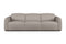 Valencia Carmen Leather Three Seats with Dual Recliner Sofa, Light Grey