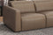 Valencia Carmen Leather 79.5" Loveseat with Dual Recliner Sofa, Brown