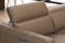 Valencia Carmen Leather 79.5" Loveseat with Dual Recliner Sofa, Brown