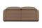 Valencia Carmen Leather 79.5" Loveseat with Dual Recliner Sofa, Brown