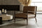 Valencia Cassian Full-Aniline Leather Accent Chair, Brown