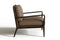 Valencia Cassian Full-Aniline Leather Accent Chair, Brown