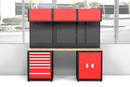 Heavy Duty Steel Garage Cabinet Storage System (7 Drawers & 5 Cabinets)