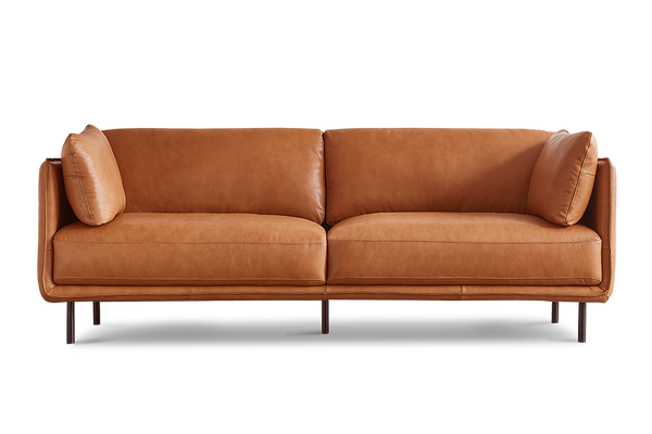 Valencia Chloe Contemporary Italian Nappa 11000 Leather Sofa