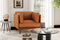 Valencia Chloe Top Grain Leather Accent Chair, Cognac