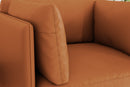 Valencia Chloe Top Grain Leather Accent Chair, Cognac