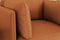 Valencia Chloe Top Grain Leather Accent Chair, Cognac