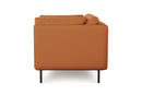 Valencia Chloe Top Grain Leather Accent Chair, Cognac