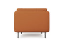 Valencia Chloe Top Grain Leather Accent Chair, Cognac