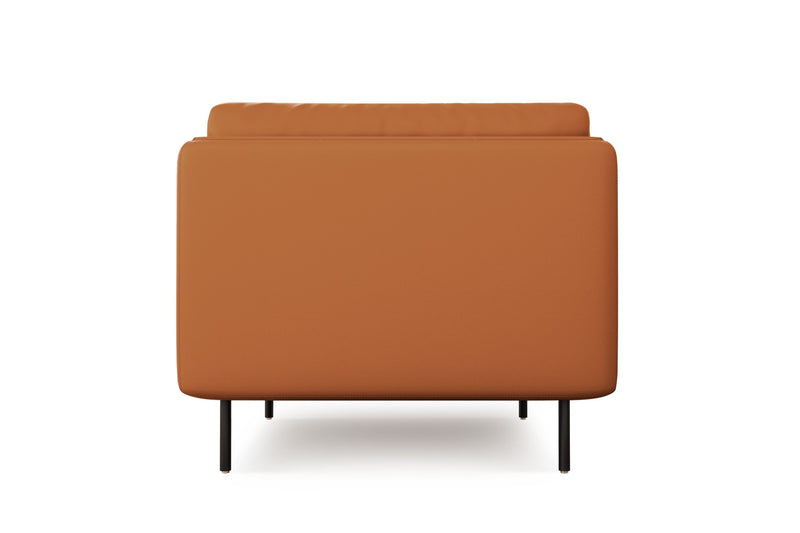 Valencia Chloe Top Grain Leather Accent Chair, Cognac
