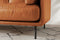 Chloe Top Grain Leather Three Seats Sofa, Cognac
