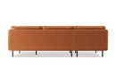 Chloe Top Grain Leather Three Seats Sofa, Cognac