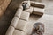 Valencia Christina Boucle Fabric Right Arm Sofa, Beige