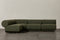 Valencia Christina Boucle Fabric Armless Sofa, Olive Green