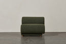 Valencia Christina Boucle Fabric Right Arm Sofa, Olive Green