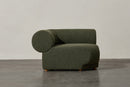 Valencia Christina Boucle Fabric Corner Sofa, Olive Green