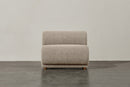 Valencia Christina Boucle Fabric Armless Sofa, Beige