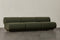 Valencia Christina Boucle Fabric Armless Sofa, Olive Green