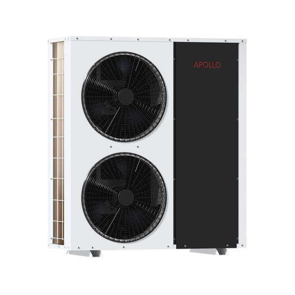 APOLLO Central Heat Pump - 72k btu / 6 ton - Air to Water - EVI Inverter DC technology