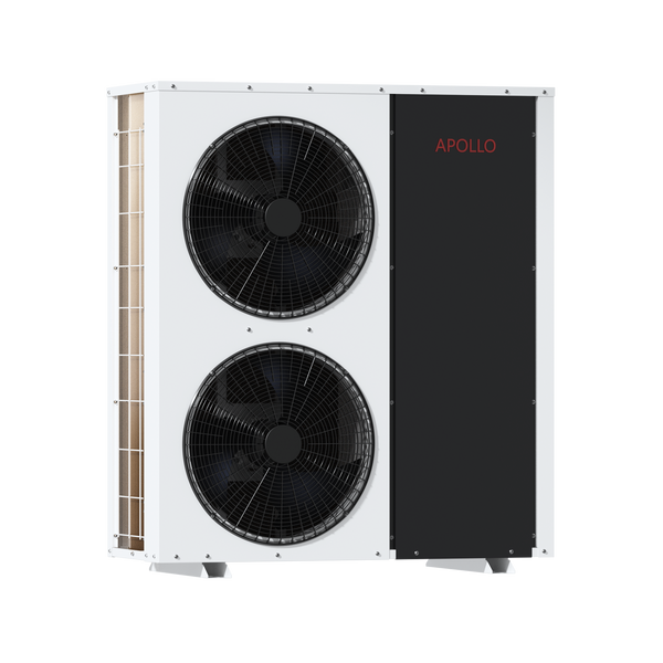 APOLLO Central Heat Pump - 60k btu / 5 ton - Air to Water - EVI Inverter DC technology