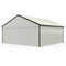 23' x 22' Double Garage Metal Shed with Side Entry Door