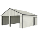 23' x 22' Double Garage Metal Shed with Side Entry Door
