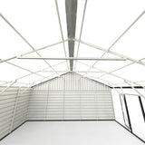 23' x 22' Double Garage Metal Shed with Side Entry Door