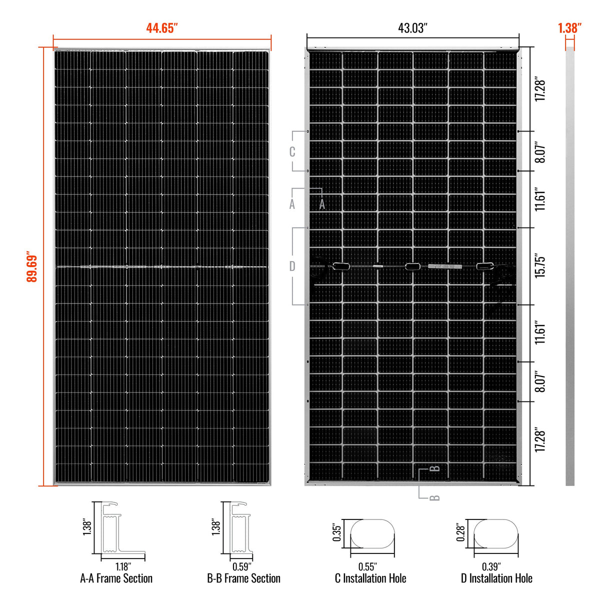 MEGA 580 BIFACIAL | 580 Watt Bifacial Solar Panel | Premium Grid-tie or Off-grid Solar Panel for Residential, Commercial, Agriculture | 25-Year Output Warranty