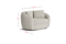 Valencia Eluned Boucle Fabric Swivel Accent Chair, Beige