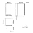47" High Wine & Beverage Refrigerator Combo with Triple Temp. Zones