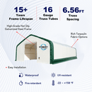 Double Truss Storage Shelter W20'xL40'xH16'