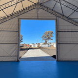 Double Truss Storage Shelter W50'xL80'xH23'