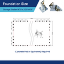 Double Truss Storage Shelter W70'xL120'xH28'