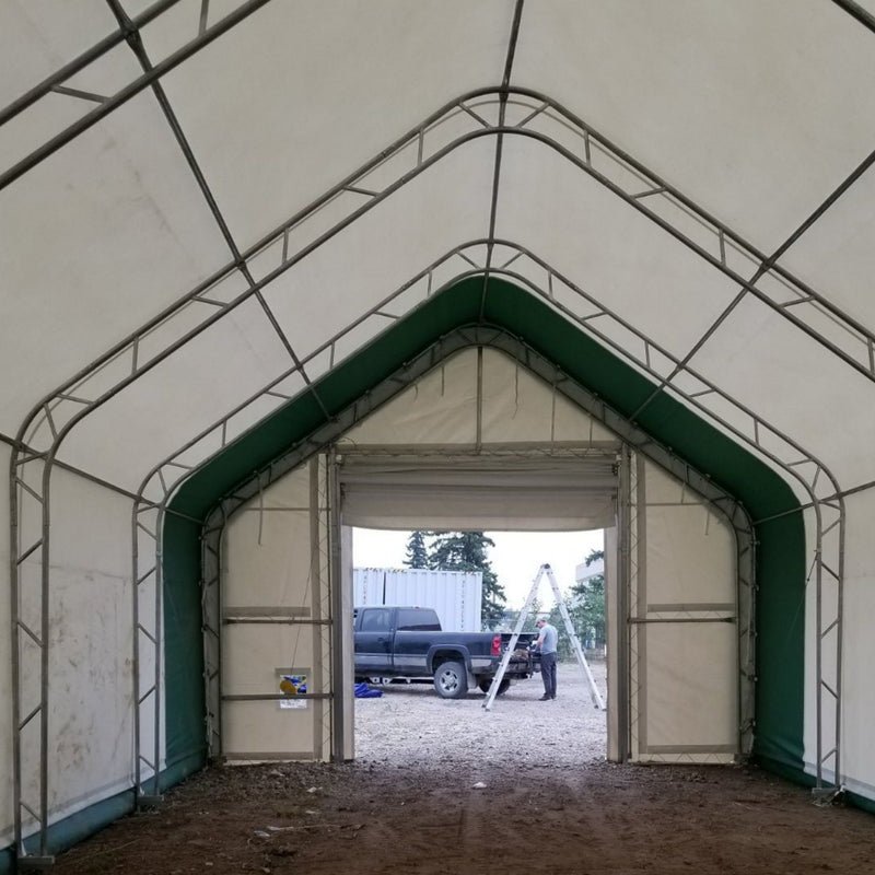 Double Truss Storage Shelter W20'xL33'xH16'