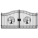 Greatbear Dual Swing Wrought Iron Gate for Driveway