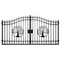 Greatbear Dual Swing Wrought Iron Gate for Driveway
