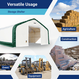 Double Truss Storage Shelter W20'xL33'xH16'
