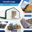 Double Truss Storage Shelter W20'xL33'xH16'