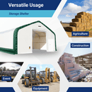 Double Truss Storage Shelter W40'xL64'xH23'