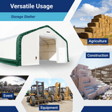 Double Truss Storage Shelter W30'xL80'xH20'