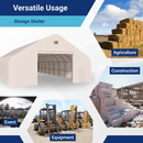 Double Truss Storage Shelter W70'xL120'xH28'